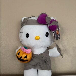 Hello Kitty Mummy Plush with Pumpkin